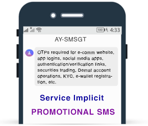 Service Implicit Transactional SMS